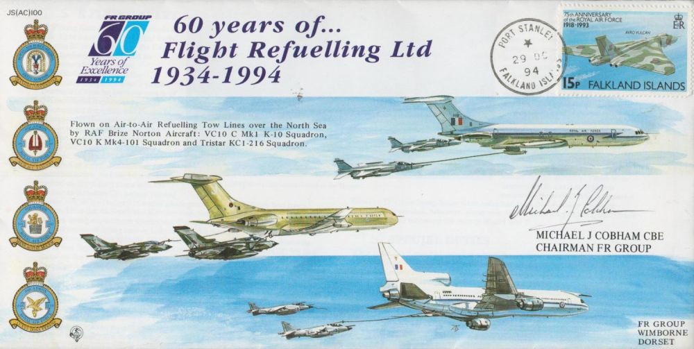 Lot 591: RAF Michael J Cobham CBE Signed 60yrs of...