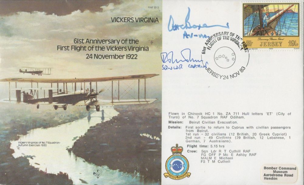 Lot 592: WW2 RAF AVM Sir Alan Boxer Signed 61st...