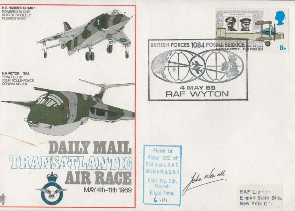 Lot 603: RAF Wg Cdr John Worrall Signed Daily Mail...
