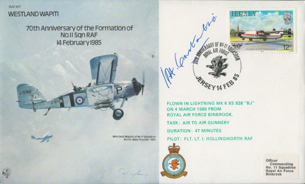 Lot 608: RAF ACM Sir Hugh Constantine Signed 70th Anniversary...