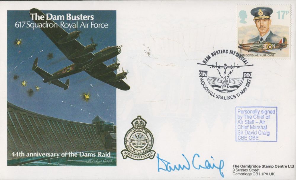 Lot 614: WW2 RAF ACM Sir David Craig Signed 44th...