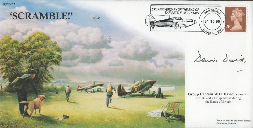 Lot 619: WW2 Grp Cptn Dennis David Signed FDC Titled...