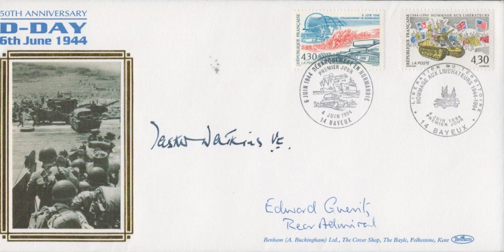 Lot 623: Rear Admiral Edward Gueritz and Tasker Watkins VC...