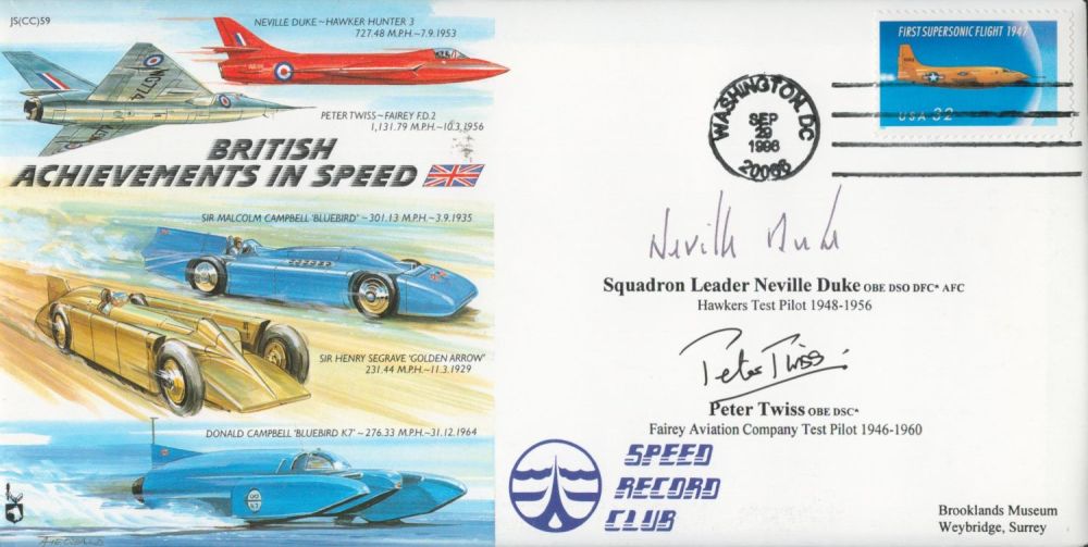 Lot 632: Neville Duke and Peter Twiss Signed British Achievements...