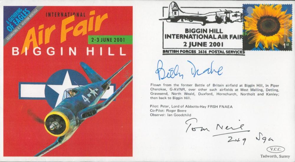 Lot 633: WW2 RAF Billy Drake and Tom Neil Signed...