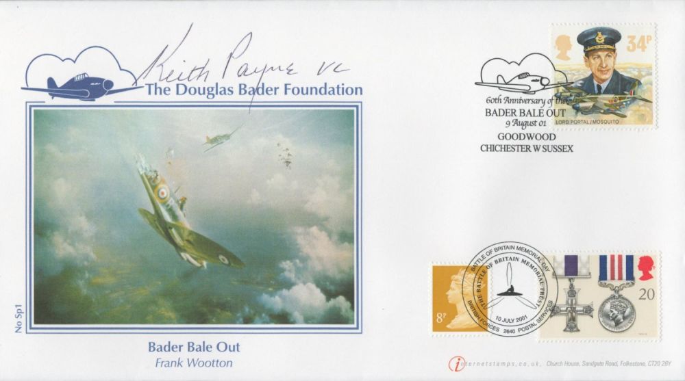 Lot 635: Keith Payne VC Signed The Douglas Bader Foundation...