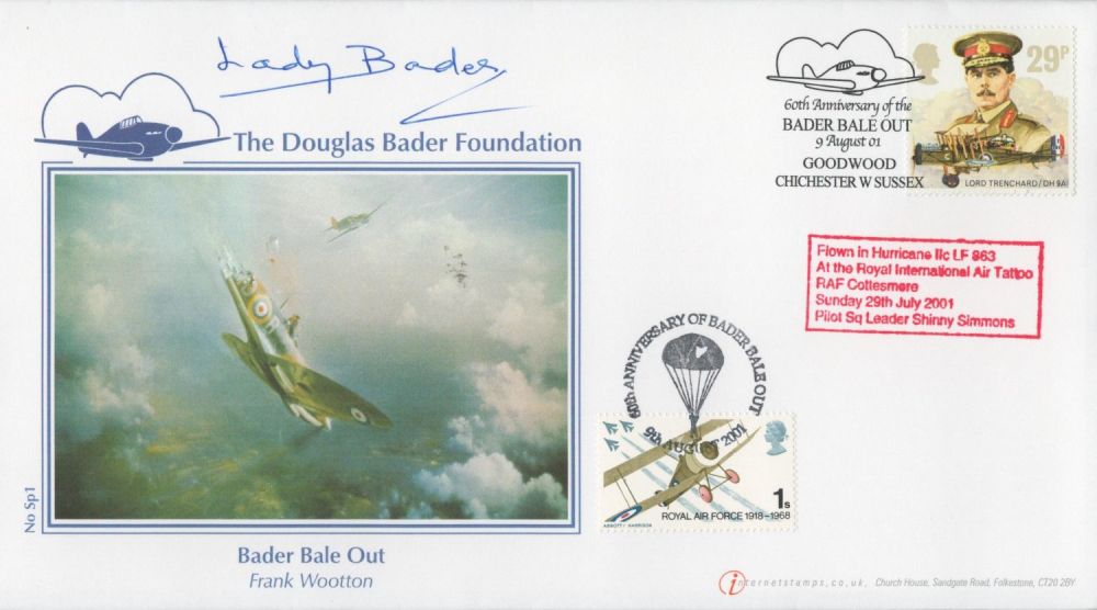 Lot 636: Lady Bader Signed The Douglas Bader Foundation Internet...