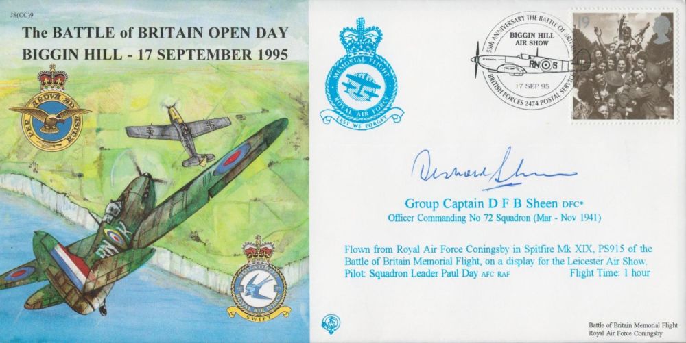 Lot 644: WW2 Grp Cptn Desmond Sheen DFC Signed The...