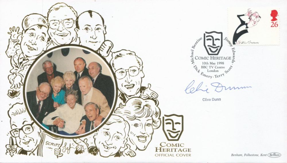 Lot 68: British Actor Clive Dunn (Dads Army) Signed Comic...