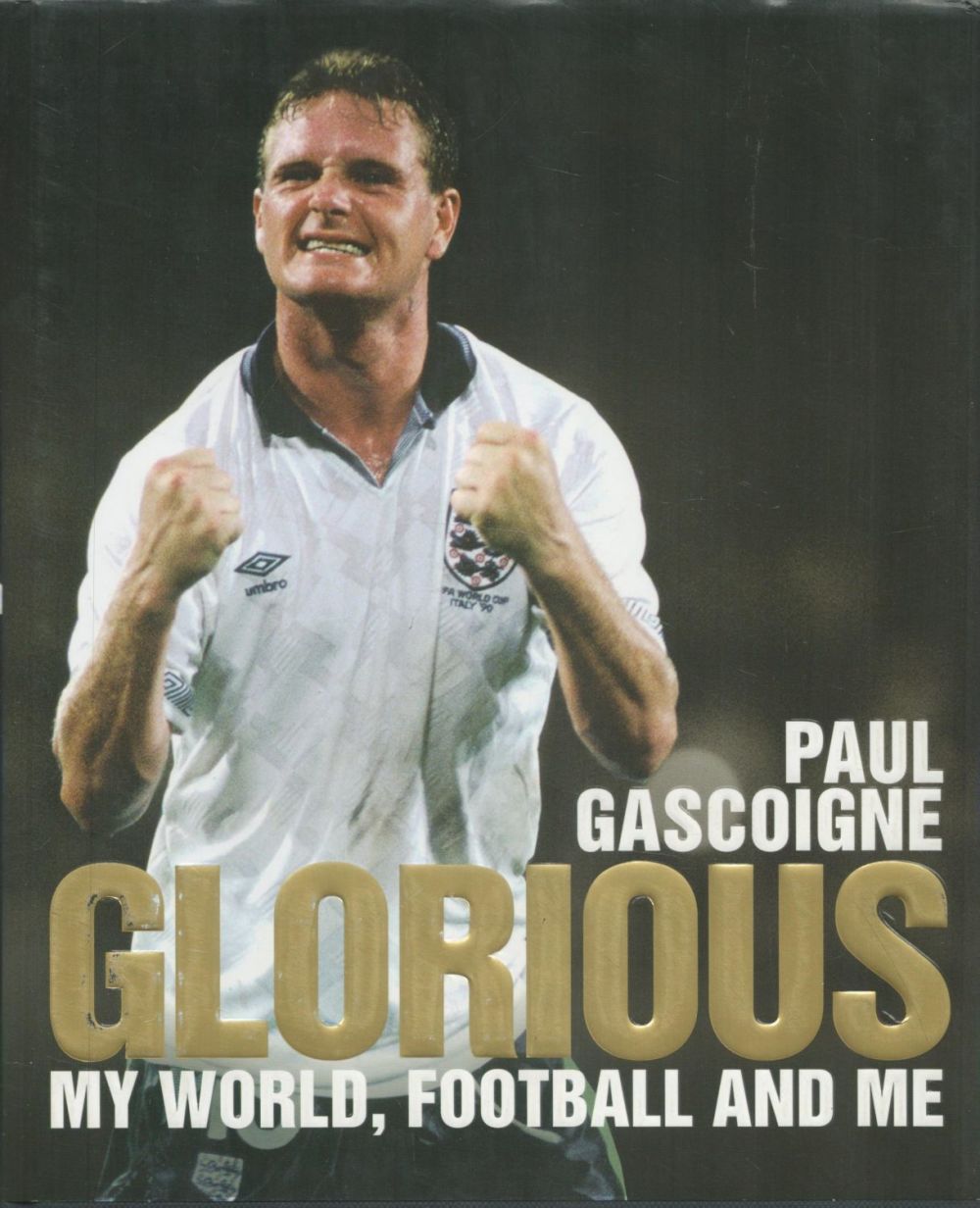 Lot 82: Football Paul Gascoigne Signed Personal Book Titled Glorious,...