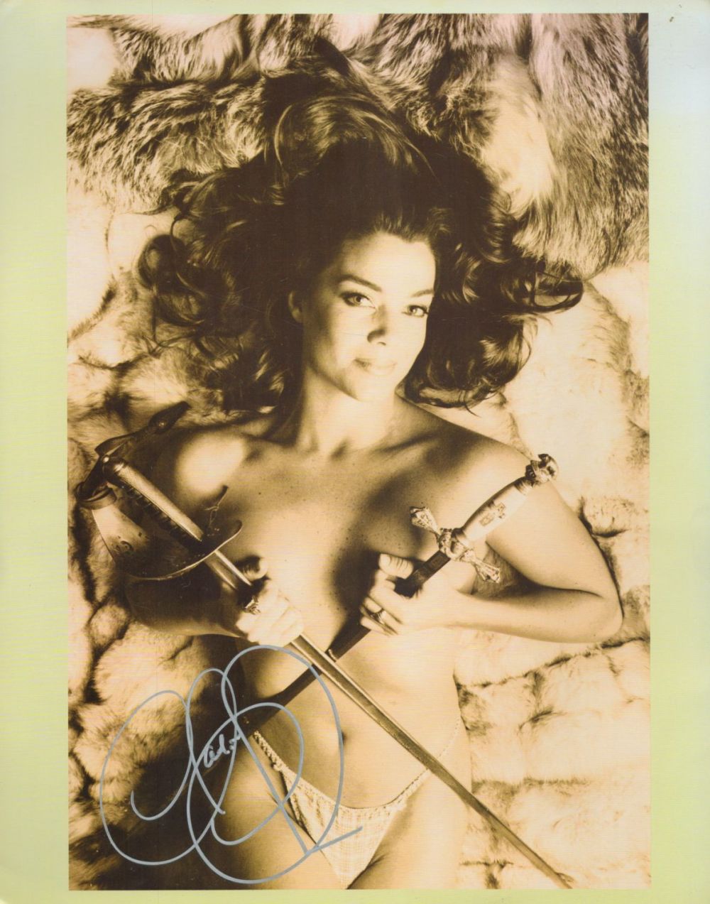 Lot 118: TV Film Claudia Christian signed 14x11 black and...