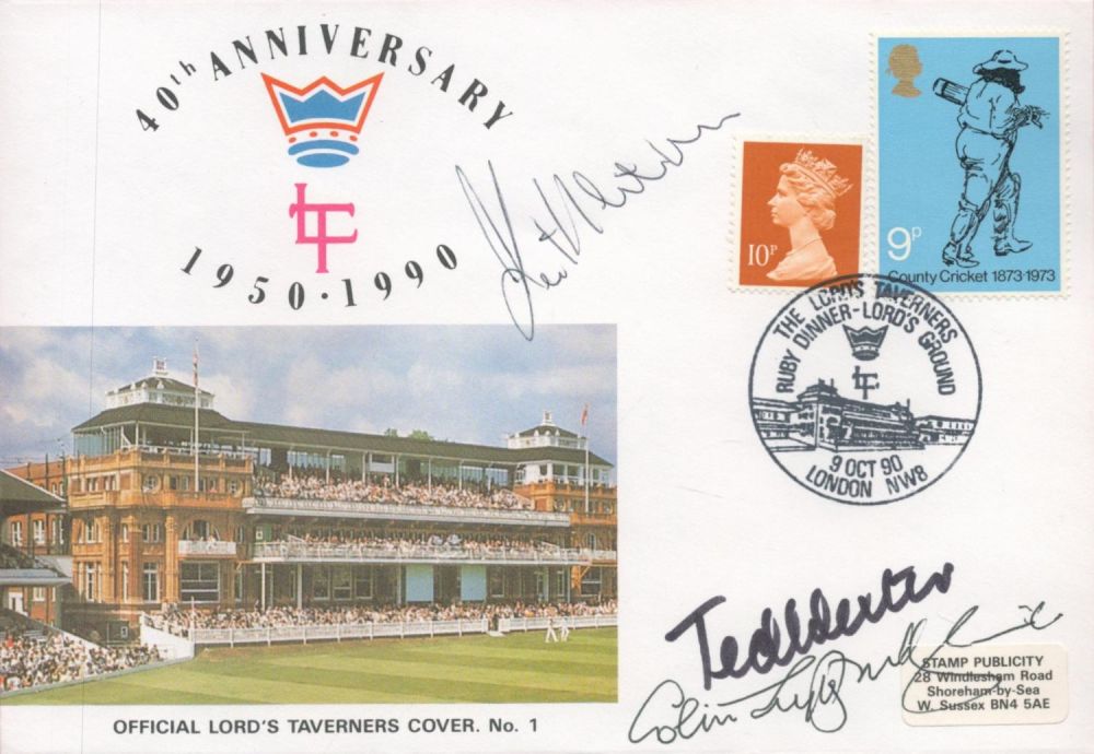 Lot 138: Cricket. 3 Honorary Taverners Signed 40th Anniv Lord...