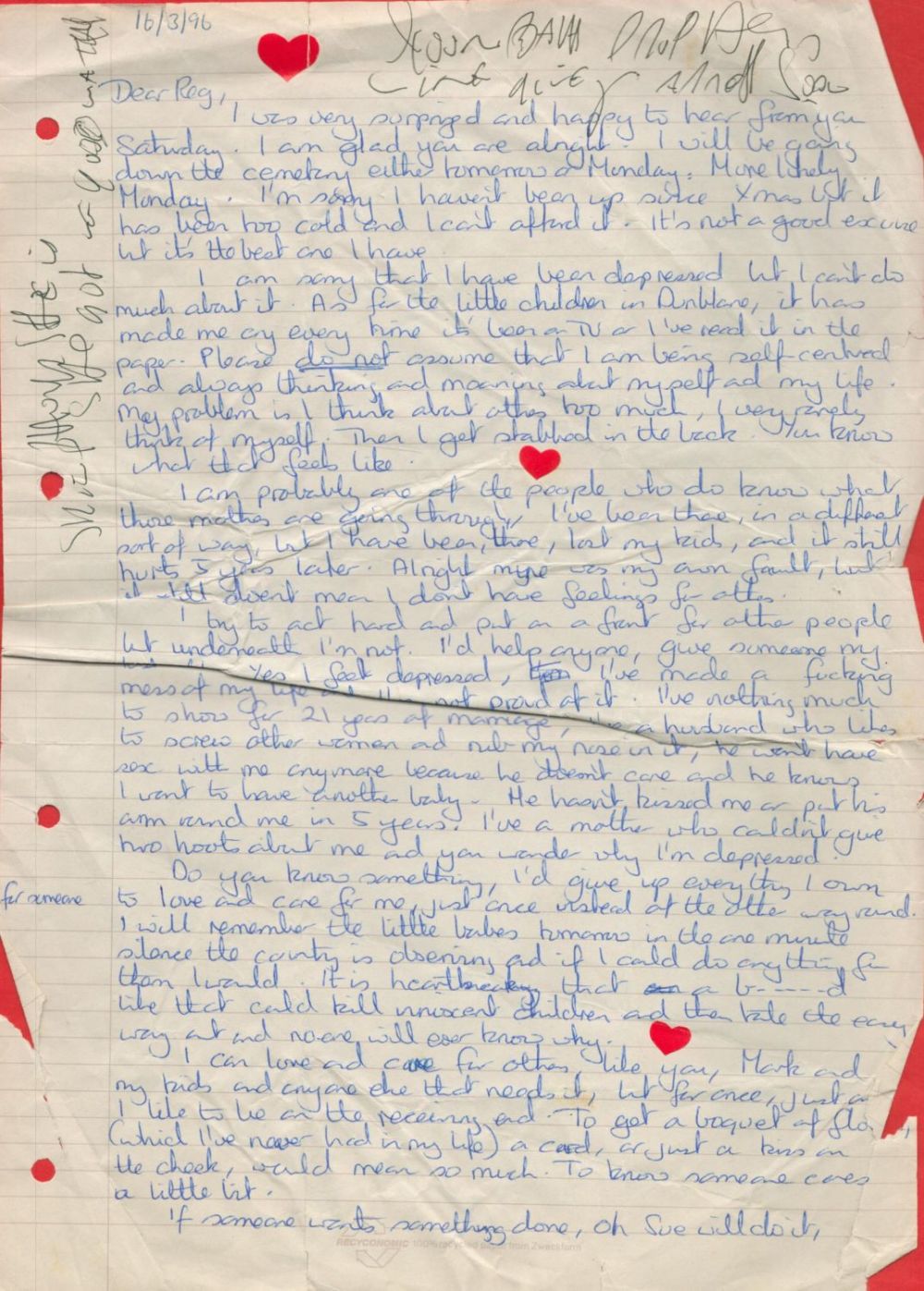 Lot 145: Historic Handwritten Letter To Reggie Kray from an...
