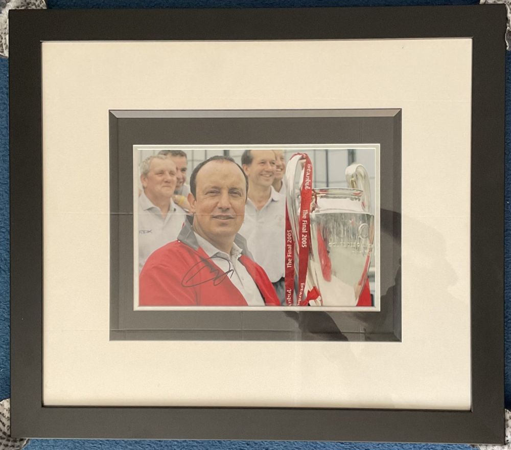 Lot 215: Football Former Liverpool Winning Manager Rafa Benitez Signed...