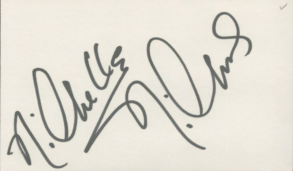 Lot 237: American Actress Nichelle Nichols Signed on a White...