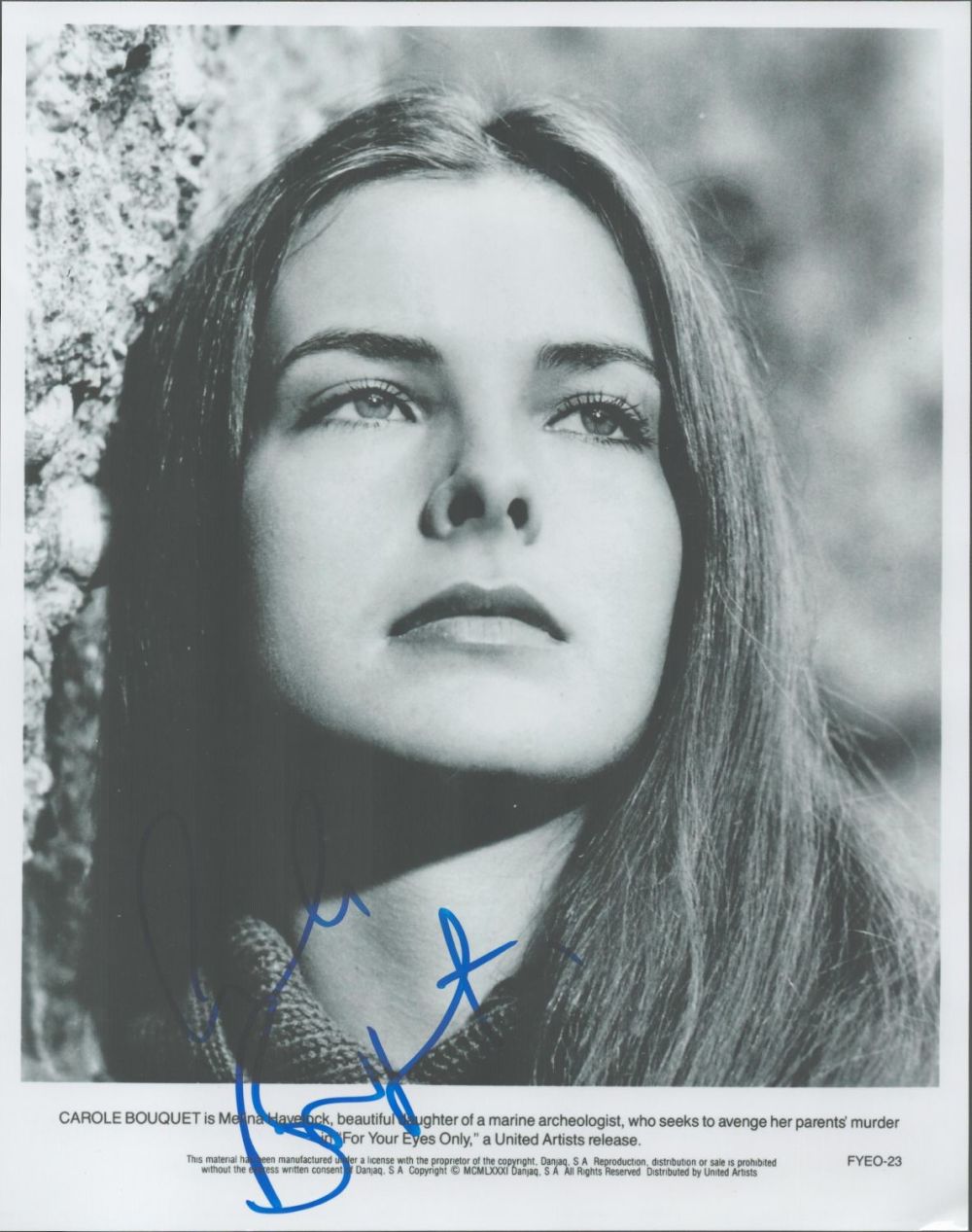 Lot 245: French Actress Carole Bouquet Genuine Signed 10x8 inch...