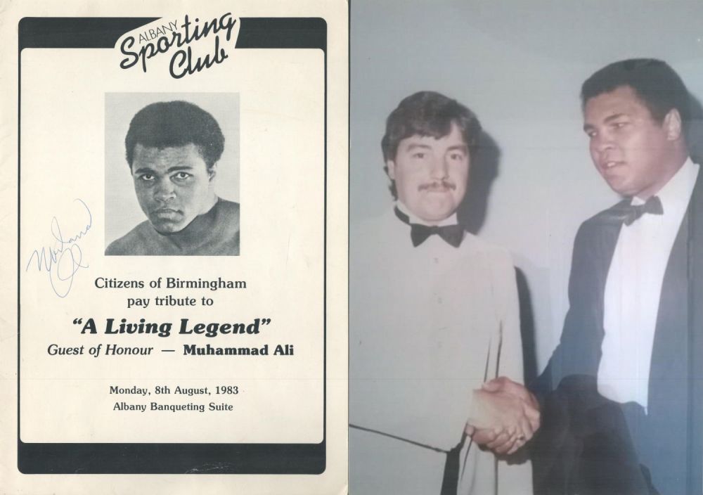 Lot 254: Boxing Muhammad Ali Signed Albany Sporting Club Tribute...
