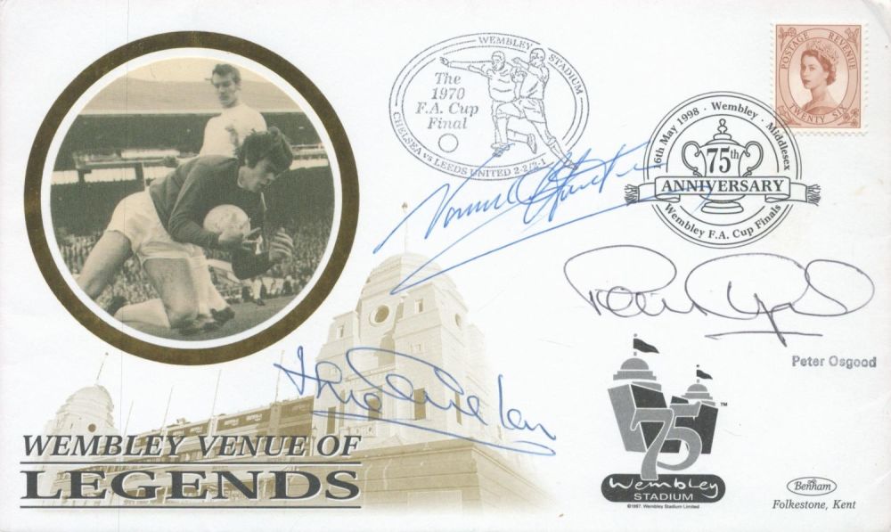 Lot 293: Football Jack Charlton, Norman Hunter and Peter Osgood...