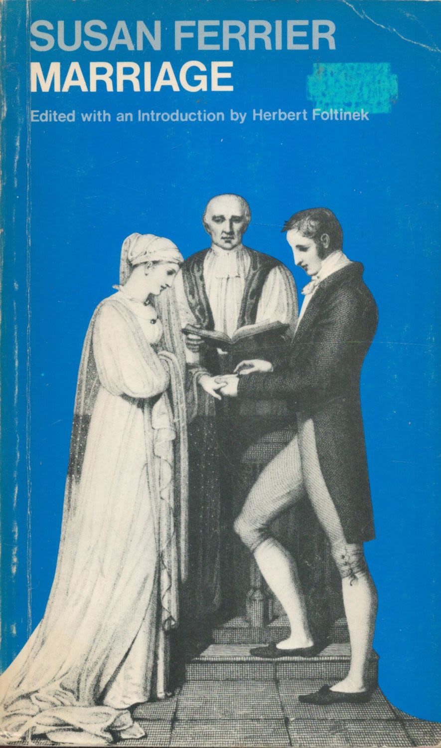 Lot 286: Susan Ferrier Marriage edited by Herbert Foltinek 1977...