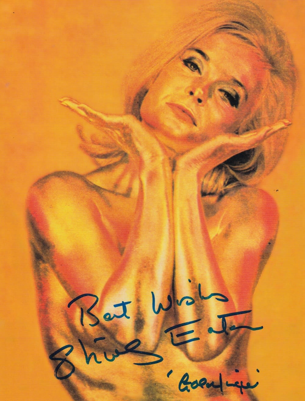 Lot 100: Shirley Eaton, James Bond Actress, 8x6 inch Signed...