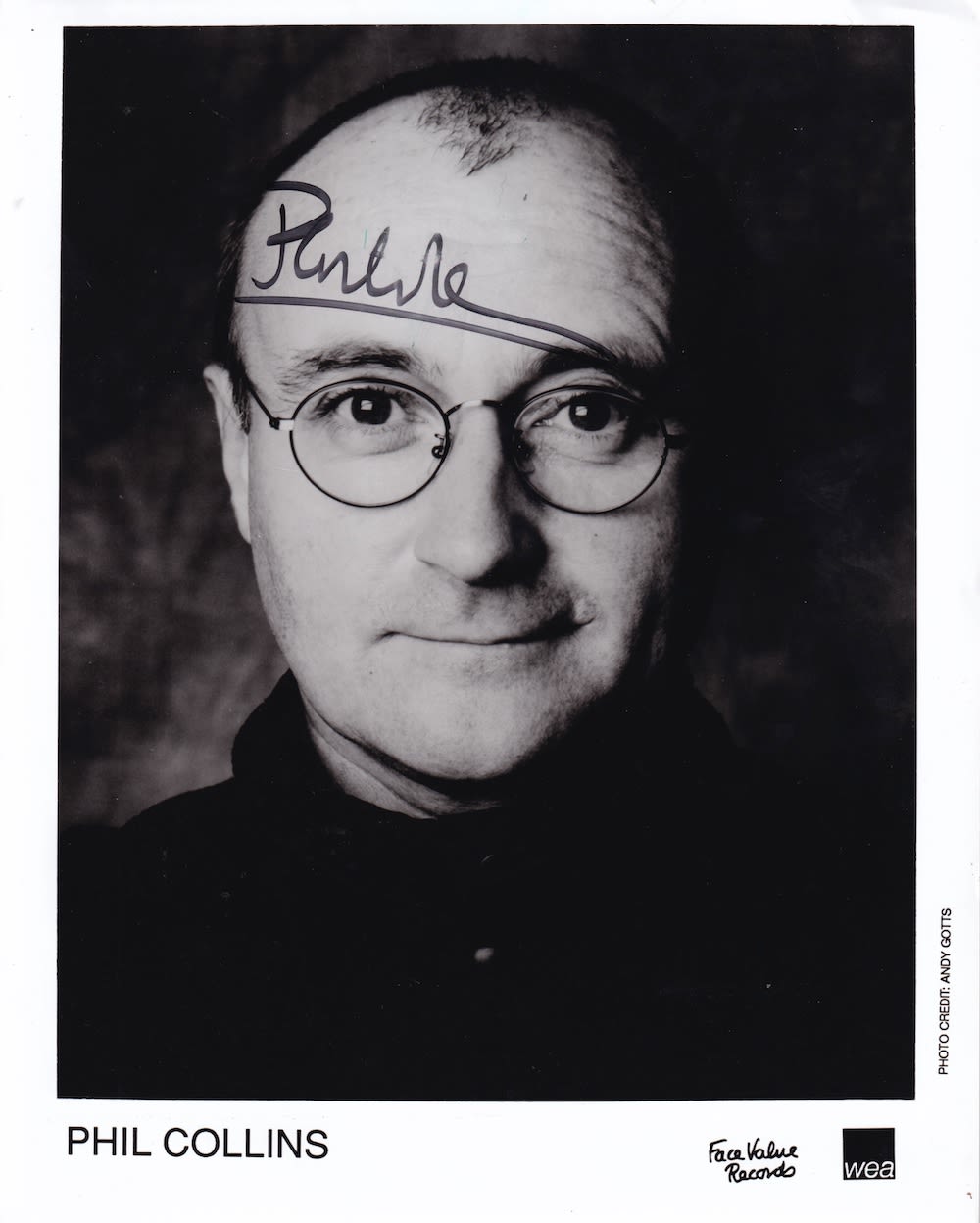 Lot 105: Phil Collins, Famous Singer, Songwriter, 10x8 Signed Photo....