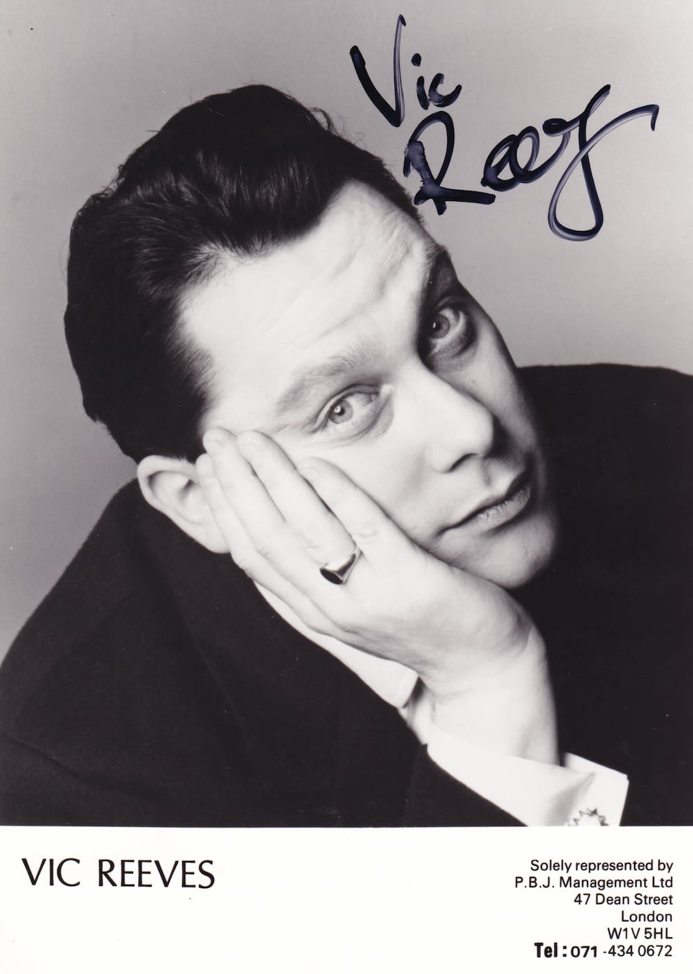 Lot 153: Vic Reeves, Comedy Actor & Entertainer, 8x6 inch...
