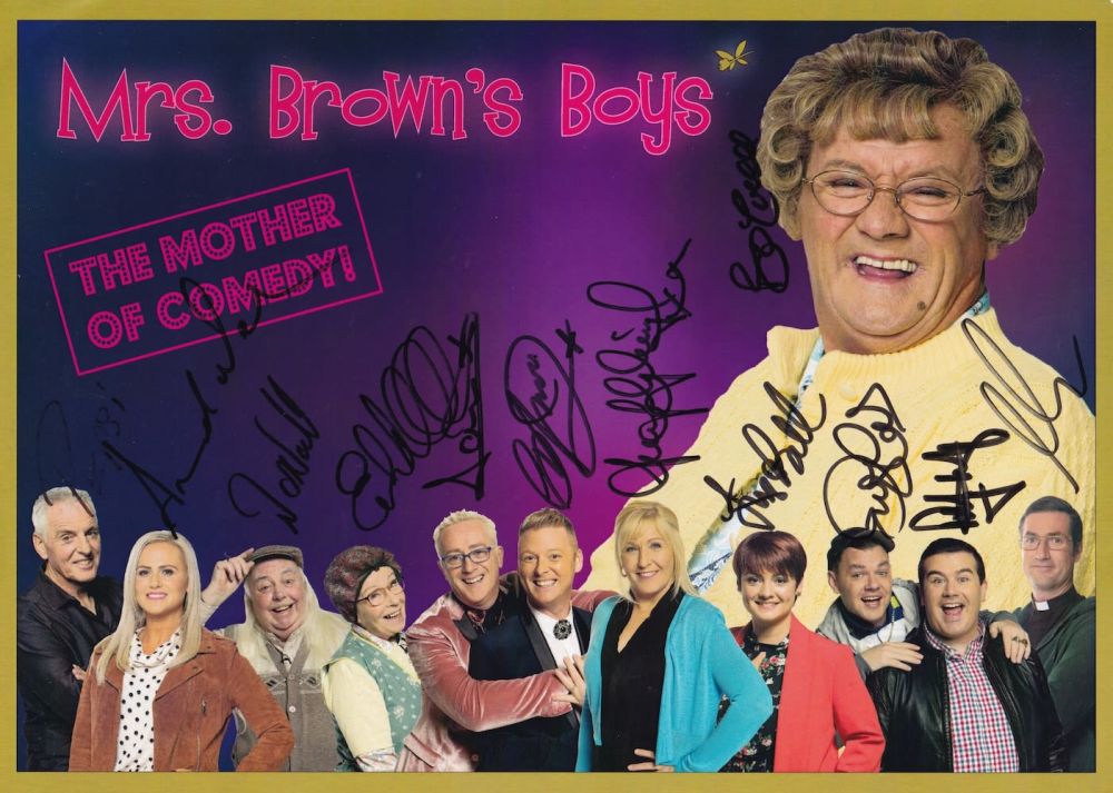 Lot 165: Mrs Brown's Boys, Fully Signed Cast Photo, 10x8...