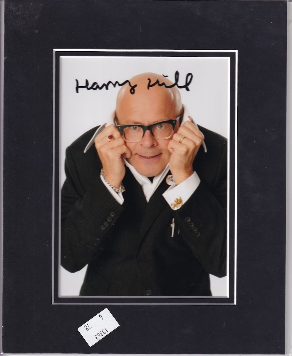 Lot 167: Harry Hill, TV Presenter (Mounted), 7x5 inch Signed...