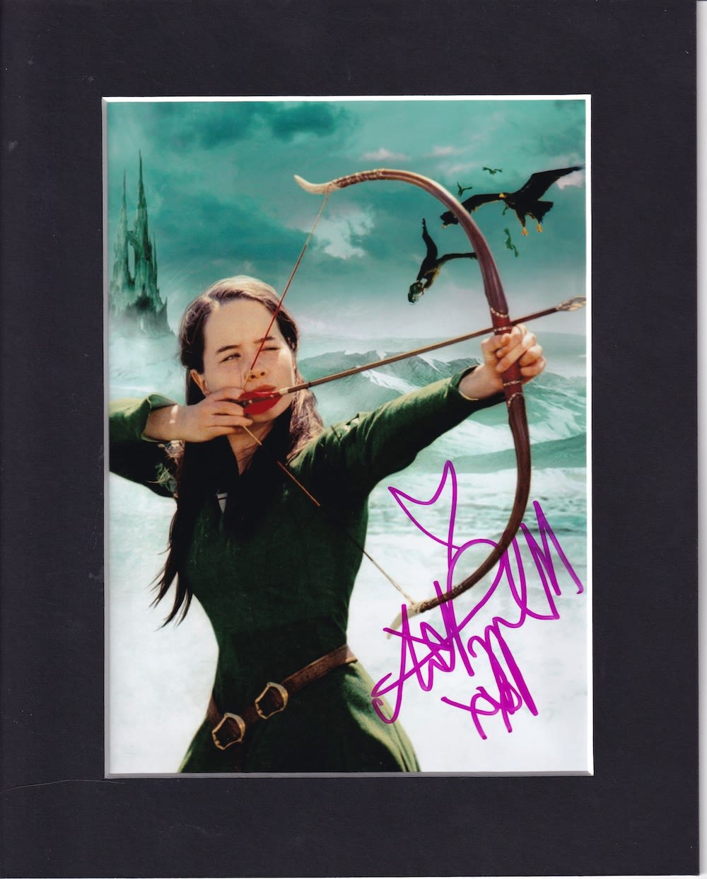 Lot 185: Anna Popplewell, Narnia Film Actress (Mounted) 7x5 inch...