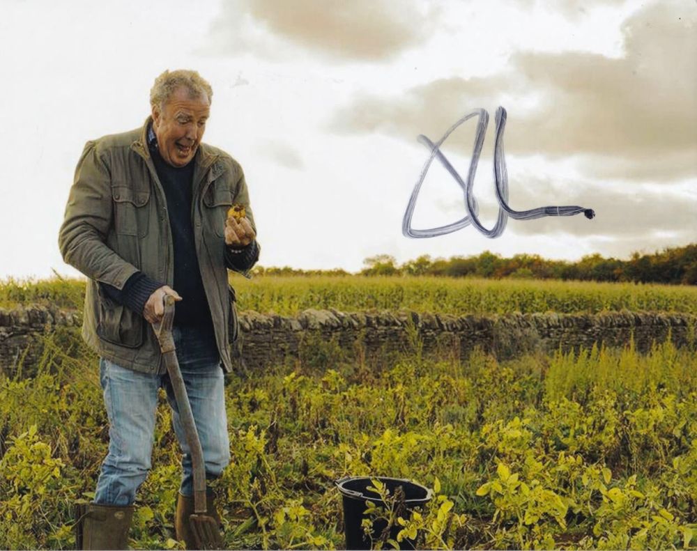 Lot 187: Jeremy Clarkson, Top Gear Presenter, 10x8 inch Signed...