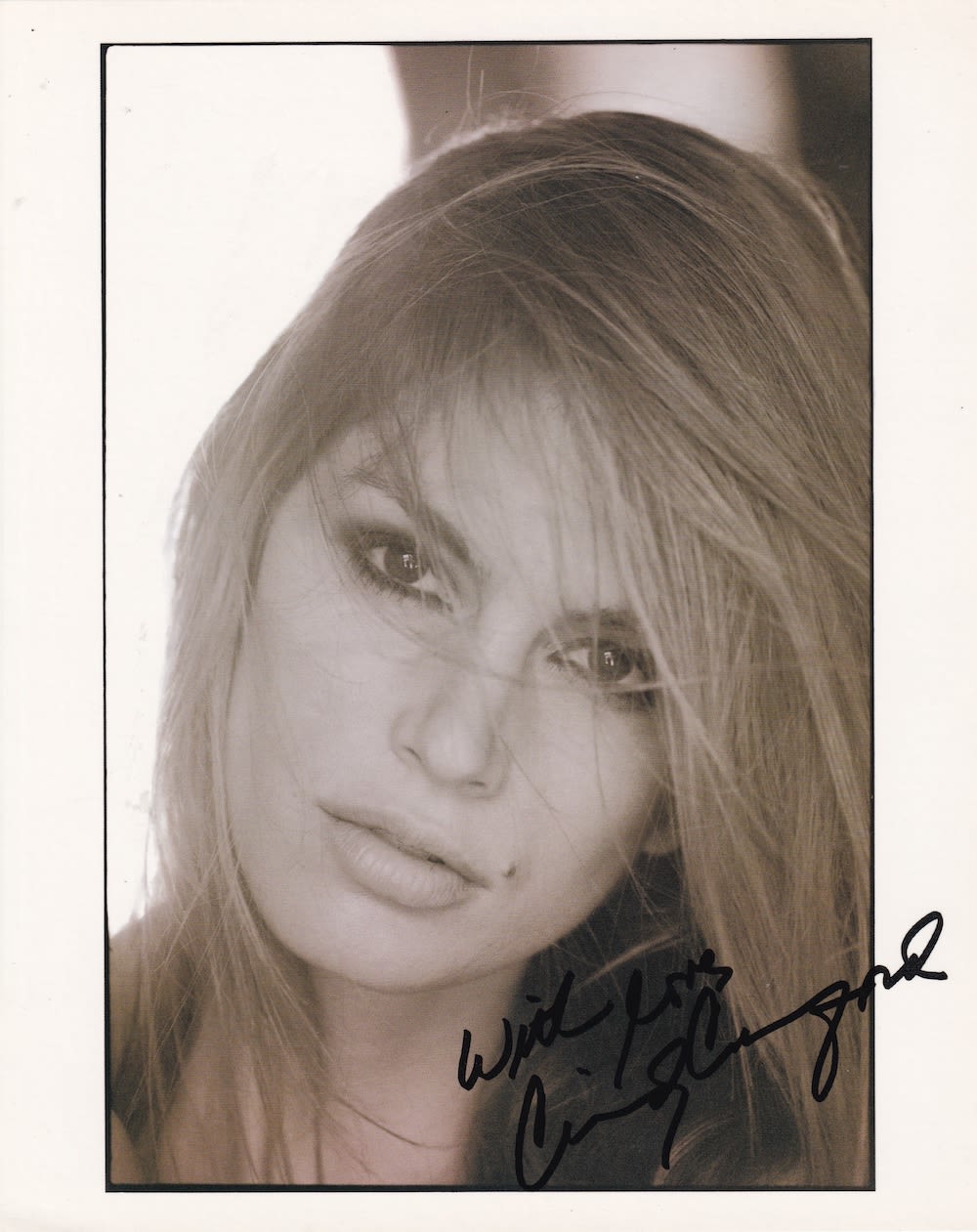 Lot 189: Cindy Crawford, American Model & Actress, 10x8 inch...