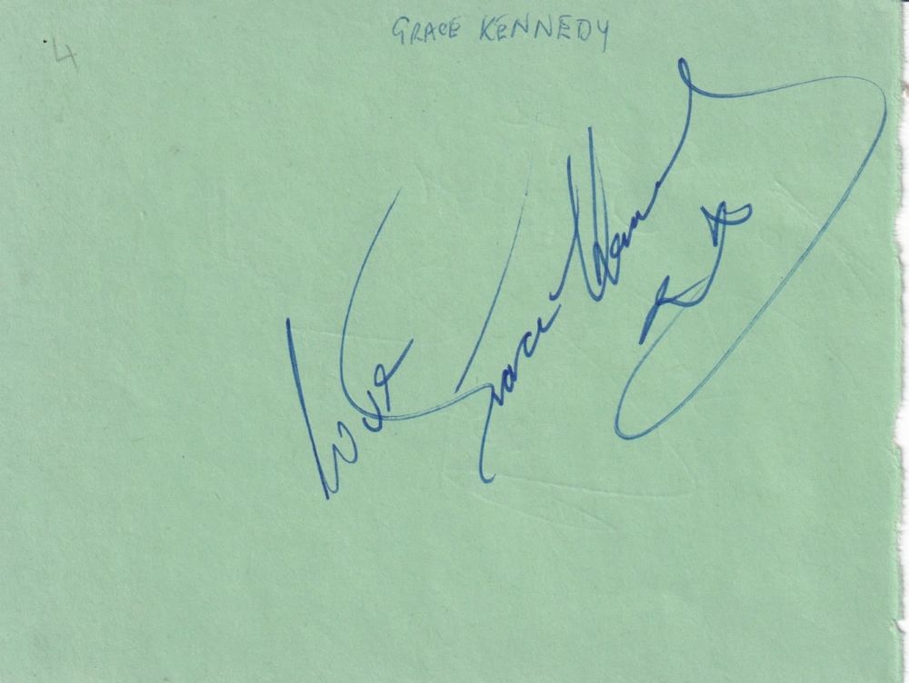 Lot 203: Grace Kennedy, West Indian Born Singer & TV...