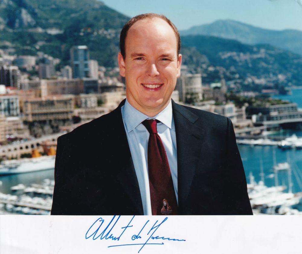 Lot 219: Prince Albert of Monaco, Monaco Royal Family, 7x5...