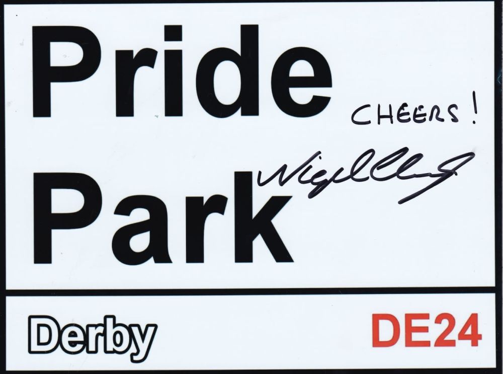 Lot 247: Nigel Clough, Derby County Legend, Signed 8x6 inch...