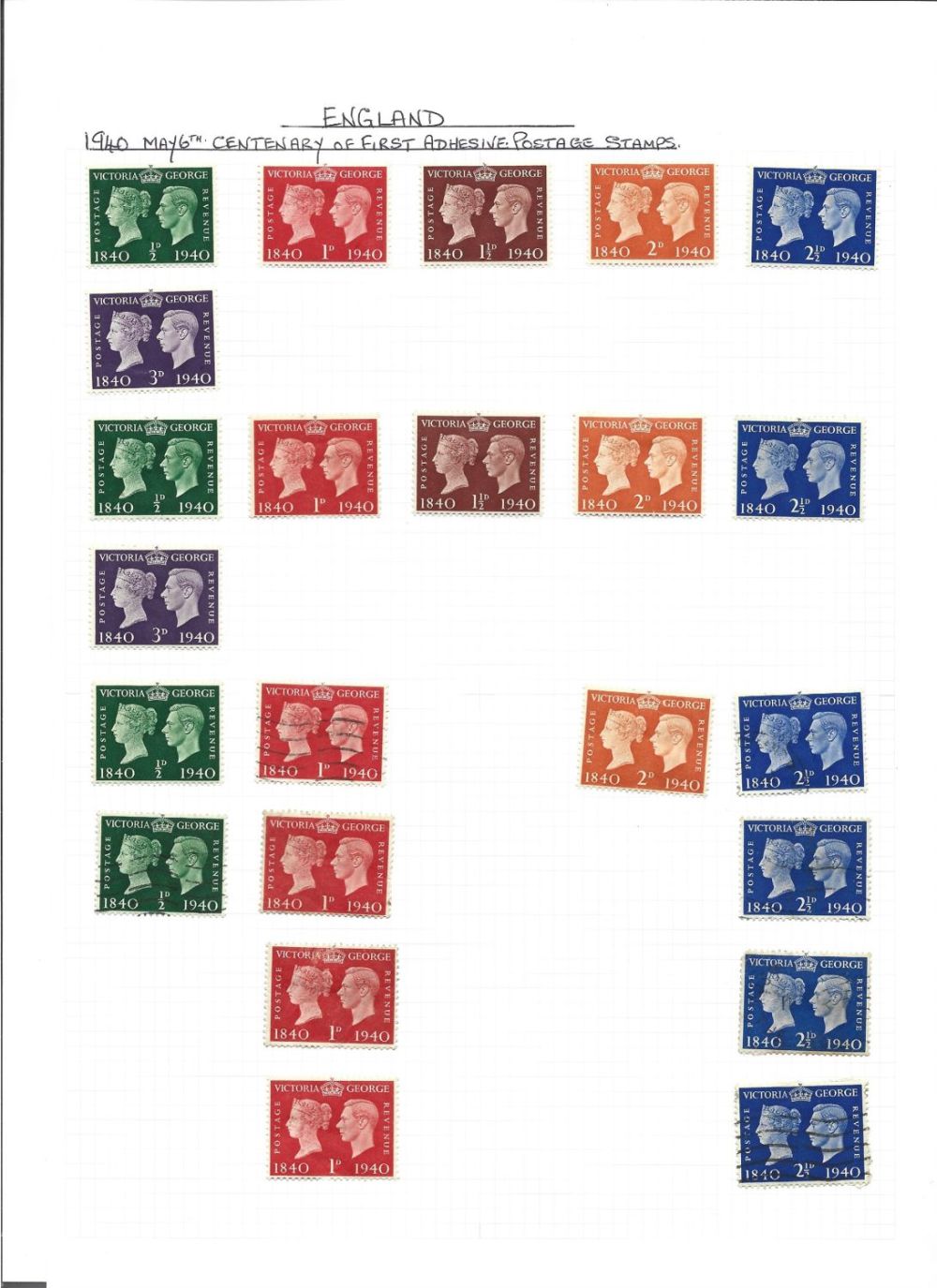 Lot 351: GB - GVI stamp collection on loose album...