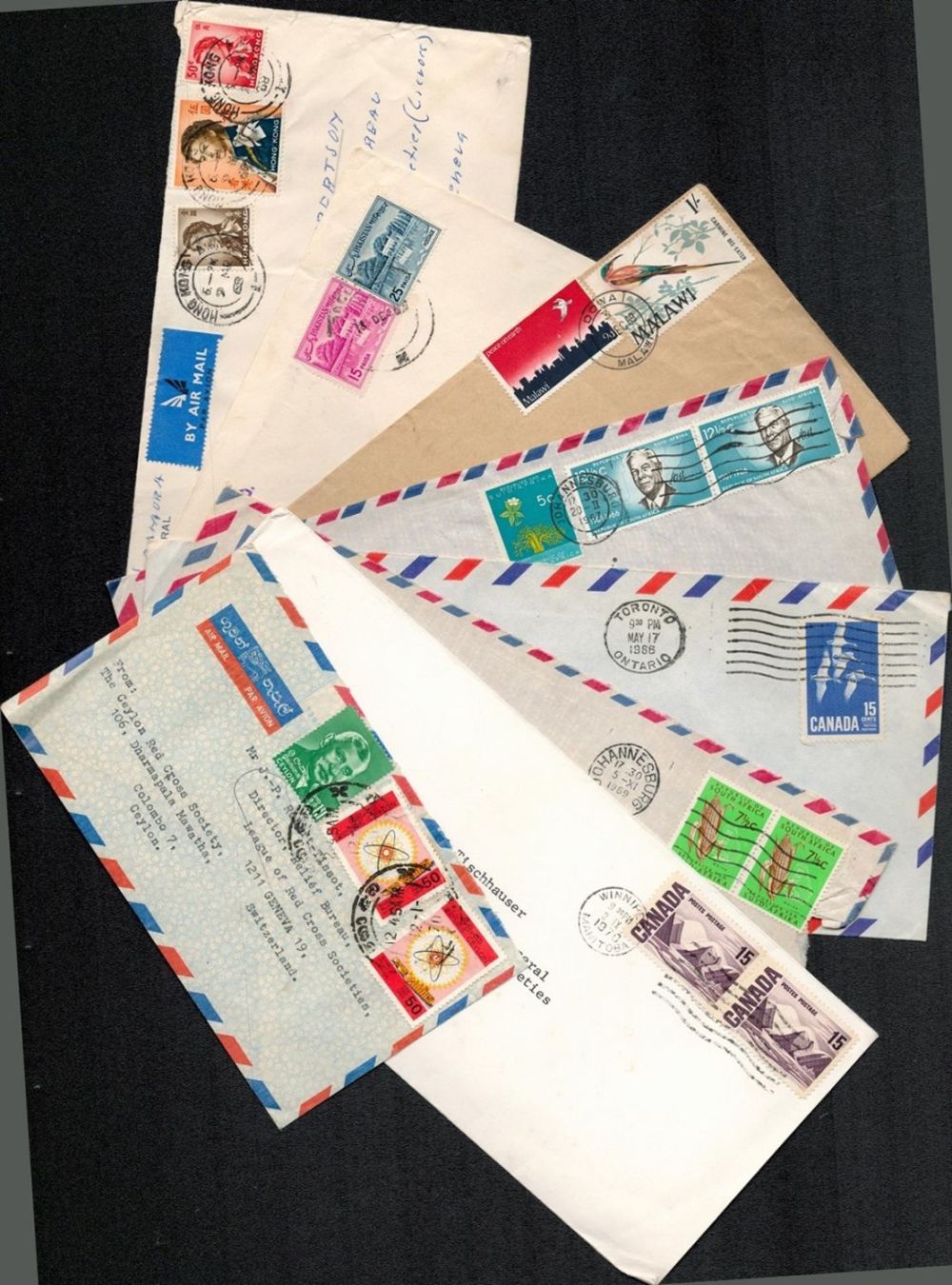 Lot 370: BCW cover collection from Red cross societies. Handwritten...