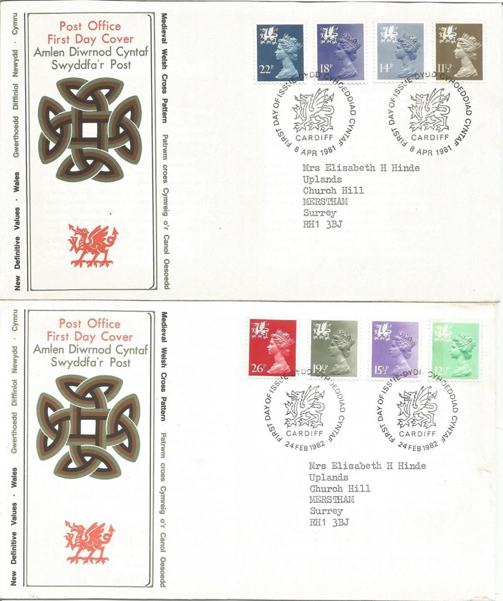 Lot 371: GB regionals FDC collection. Includes 9 Wales 1981/2005,...