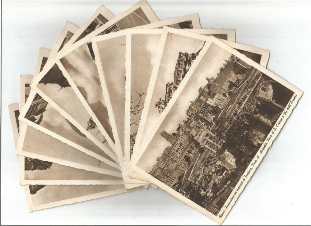 Lot 379: Sepia postcard collection. 18 in total of Rome...