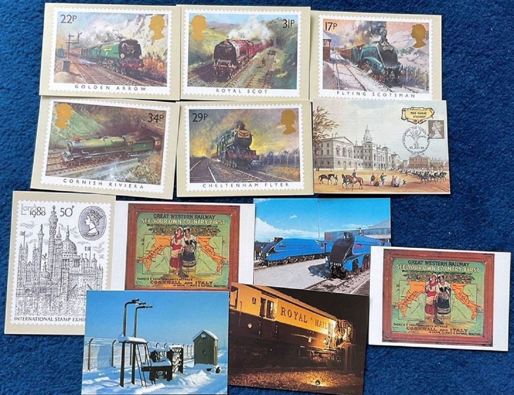Lot 436: Trains Set of 5 PHQ Cards of Trains...