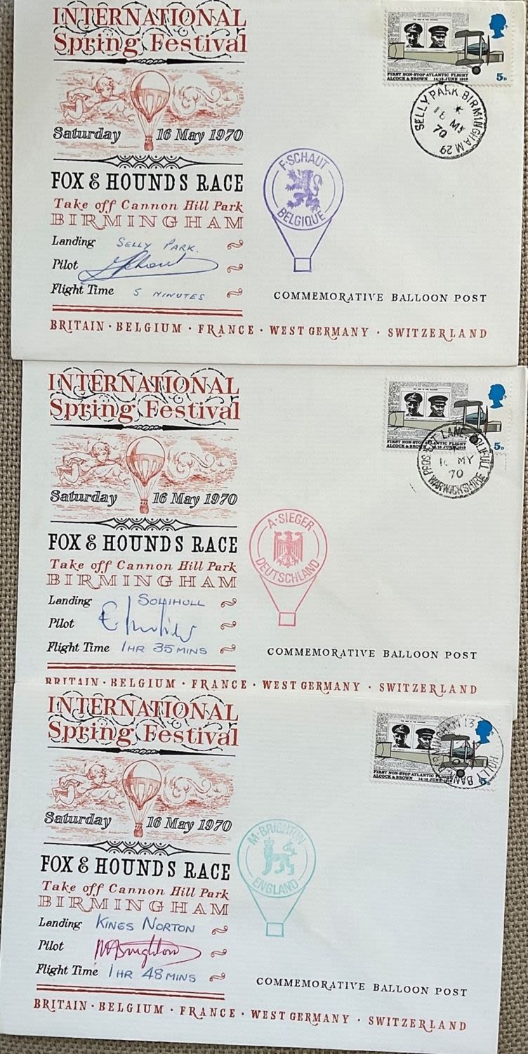 Lot 454: 3 (Ballooning) International Spring Festival Limited Issue Signed...