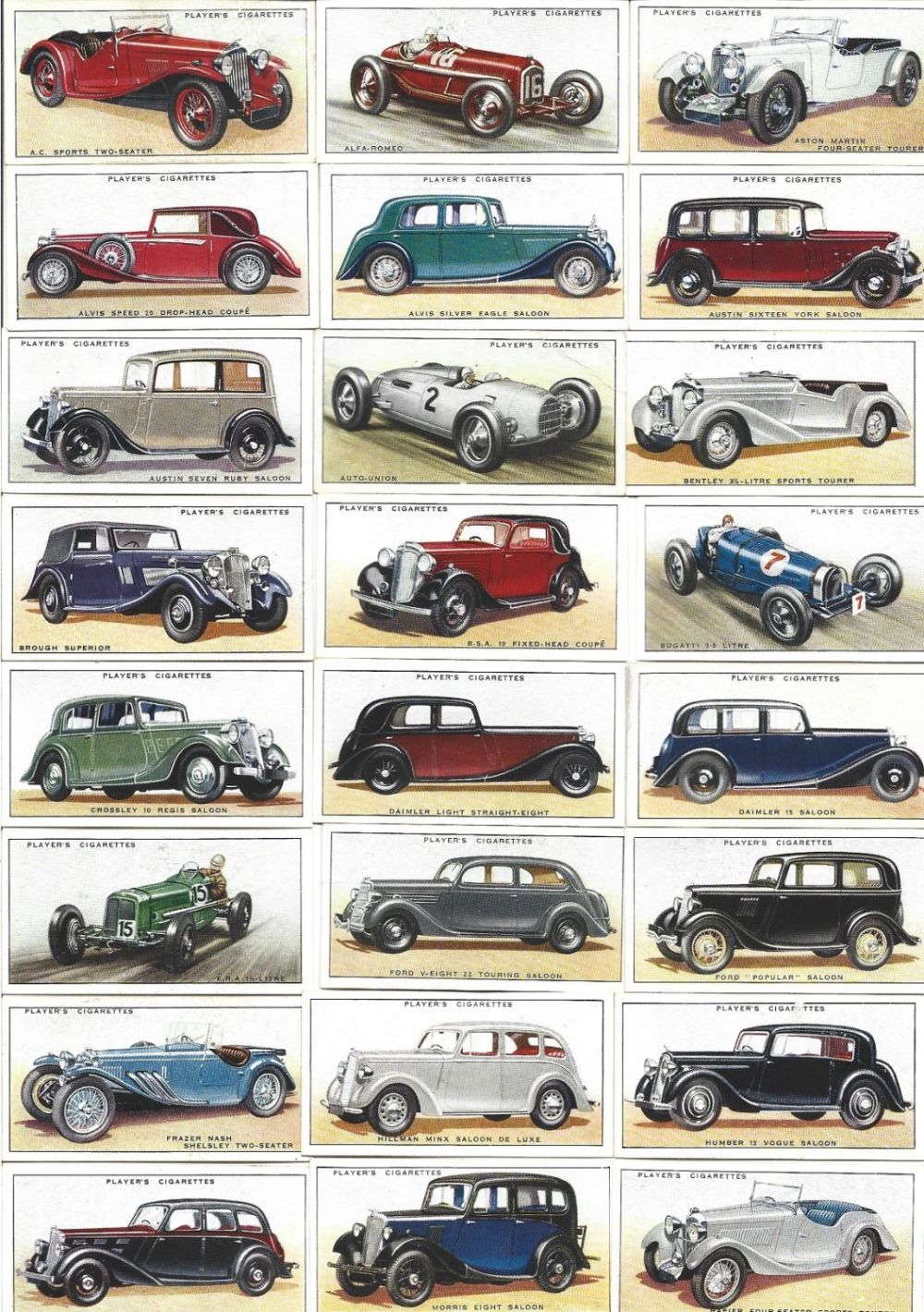 Lot 479: Cigarette card collection by John Player and Sons....