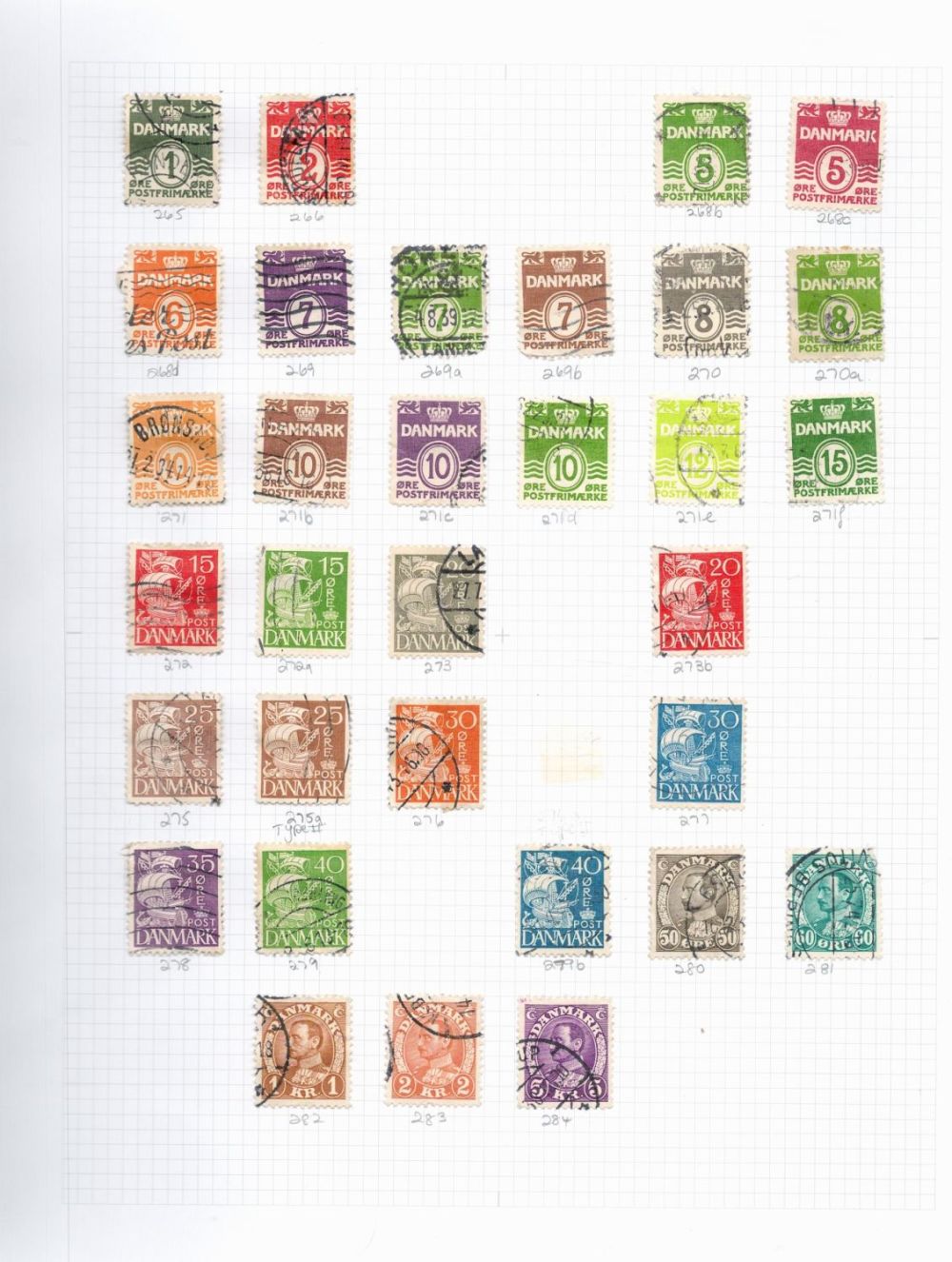 Lot 488: Denmark, Finland & Norway used Stamps in a...