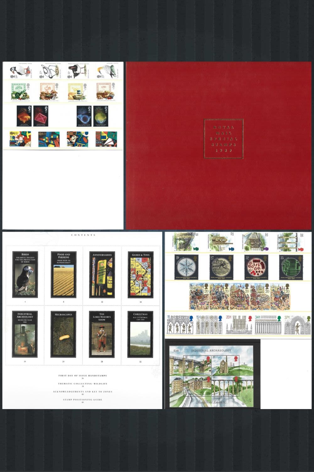 Lot 491: Royal mail special stamps 1989 in presentation book....