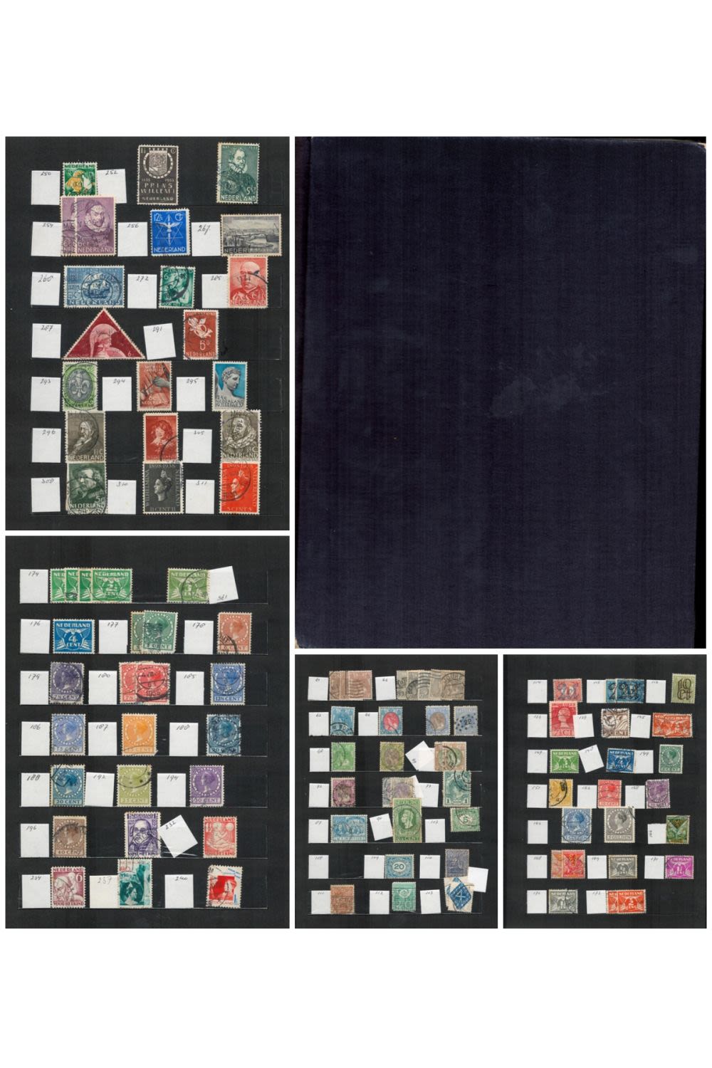 Lot 494: Netherlands used Stamps in a Stockbook with 9...