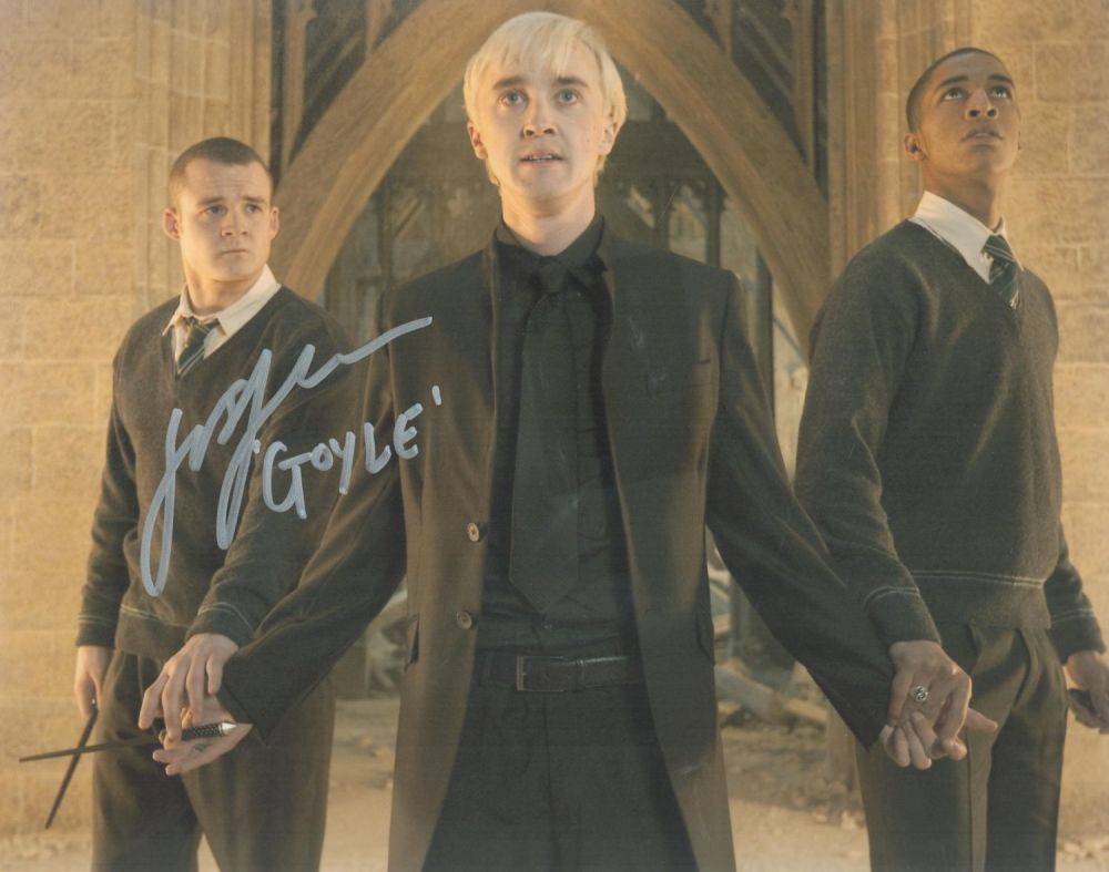 Lot 56: Harry Potter actor Josh Herdman signed 10 x...