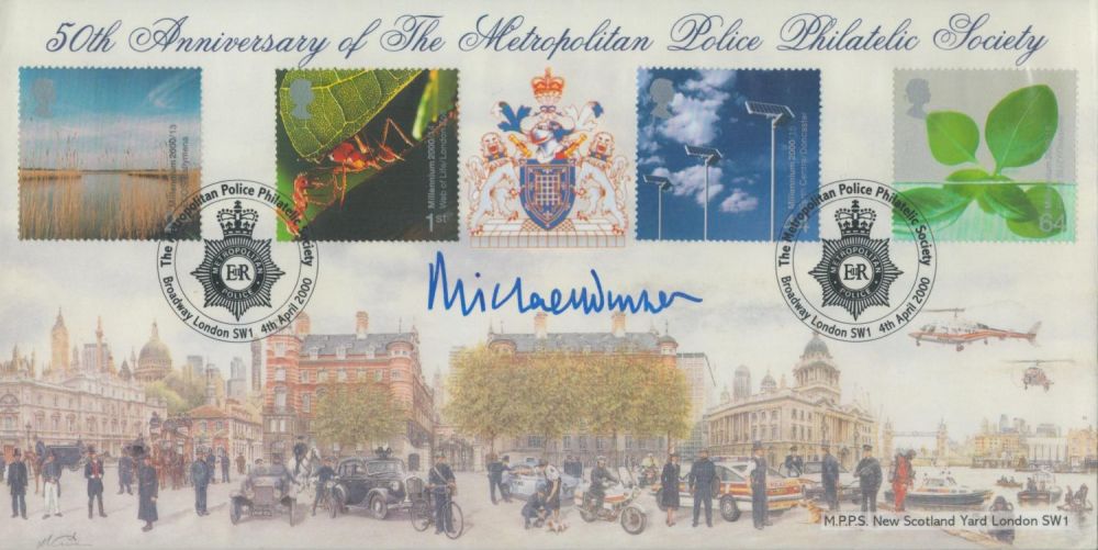 Lot 90: Film director Michael Winner signed 2000 Millennium FDC,...