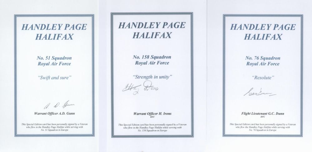 Lot 121: WW2 Handley Page Halifax veterans collection of 5...