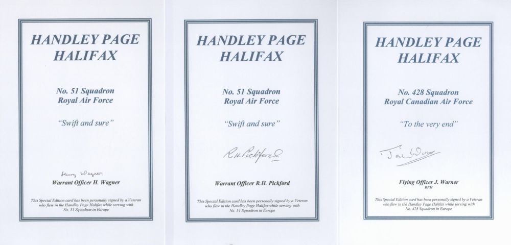 Lot 122: WW2 Handley Page Halifax veterans collection of 5...