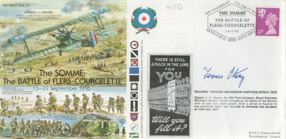 Lot 126: WW2 D-Day Col T Otway DSO signed Great...