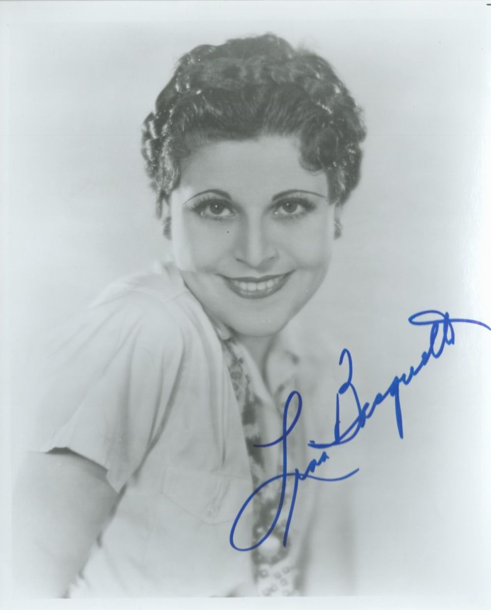 Lot 138: Actress Lisa Basquette signed 10 x 8 inch...